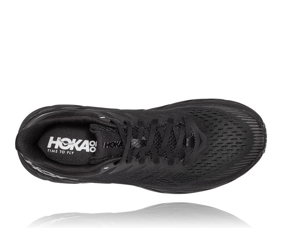 Hoka One One Mens Running Shoes - Clifton 7 - Black - BDSF14963
